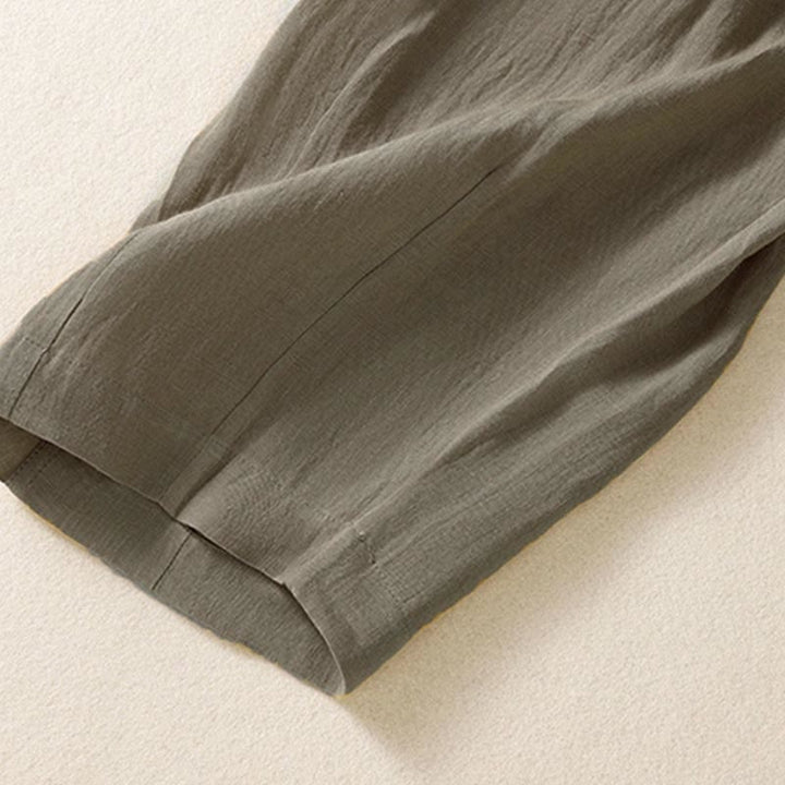 Buddha Stones夏用ボタンジッパーアンクル丈レディースパンツ ポケット付き - image 26