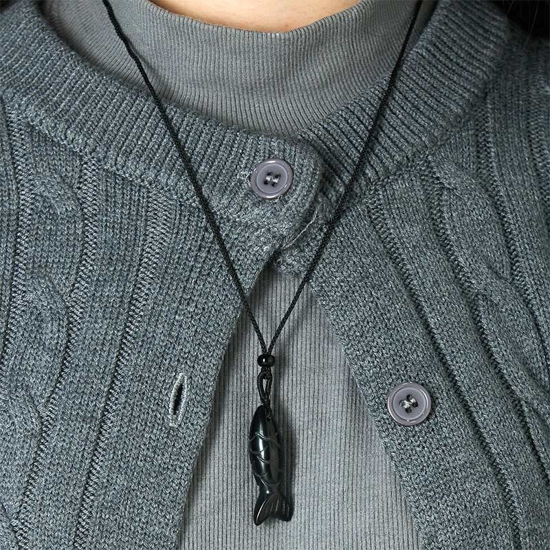 Buddha Stones彫刻鯉クリスタルインド瑪瑙アメジスト暖かさ豊かさネックレスペンダント - image 66