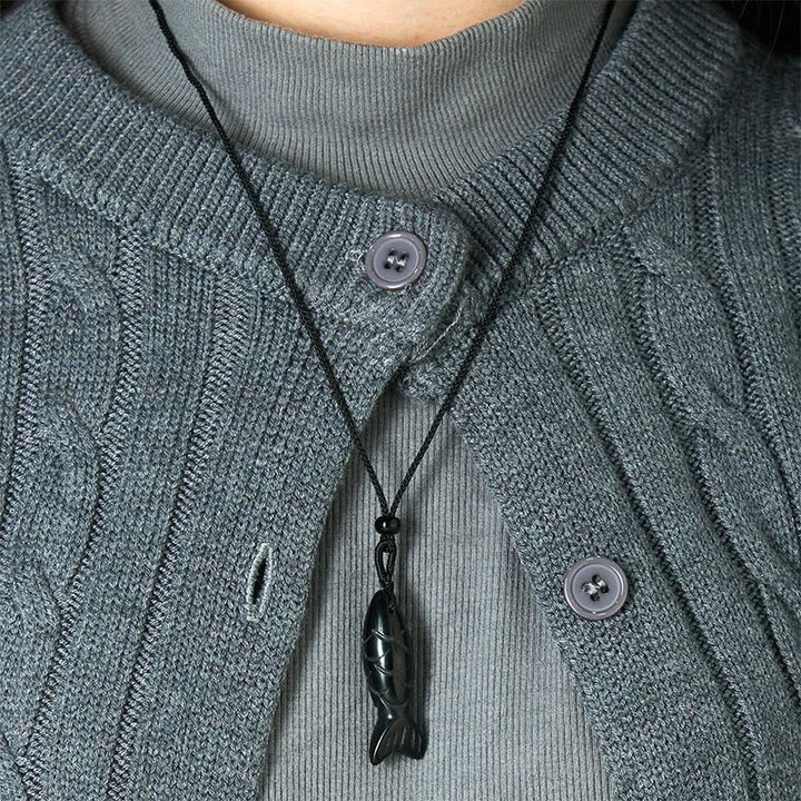 Buddha Stones彫刻鯉クリスタルインド瑪瑙アメジスト暖かさ豊かさネックレスペンダント - image 66