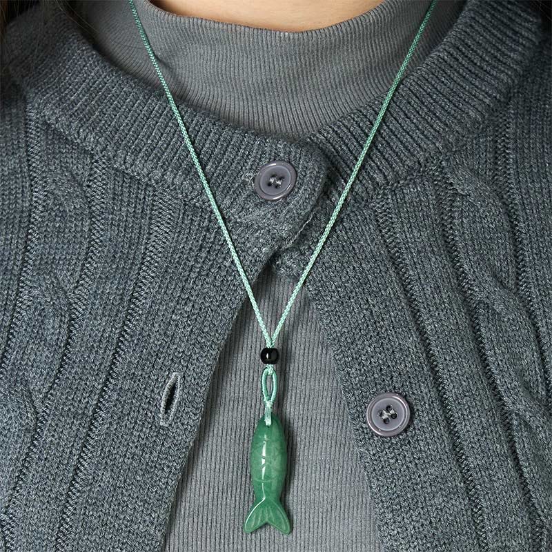 Buddha Stones彫刻鯉クリスタルインド瑪瑙アメジスト暖かさ豊かさネックレスペンダント - image 46