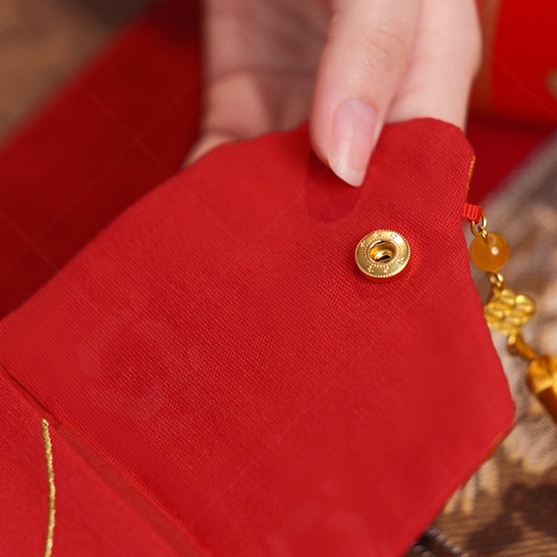 Buddha Stones刺繍入り 午年 2026年 新年 タッセル 中国製 赤い封筒 - image 4