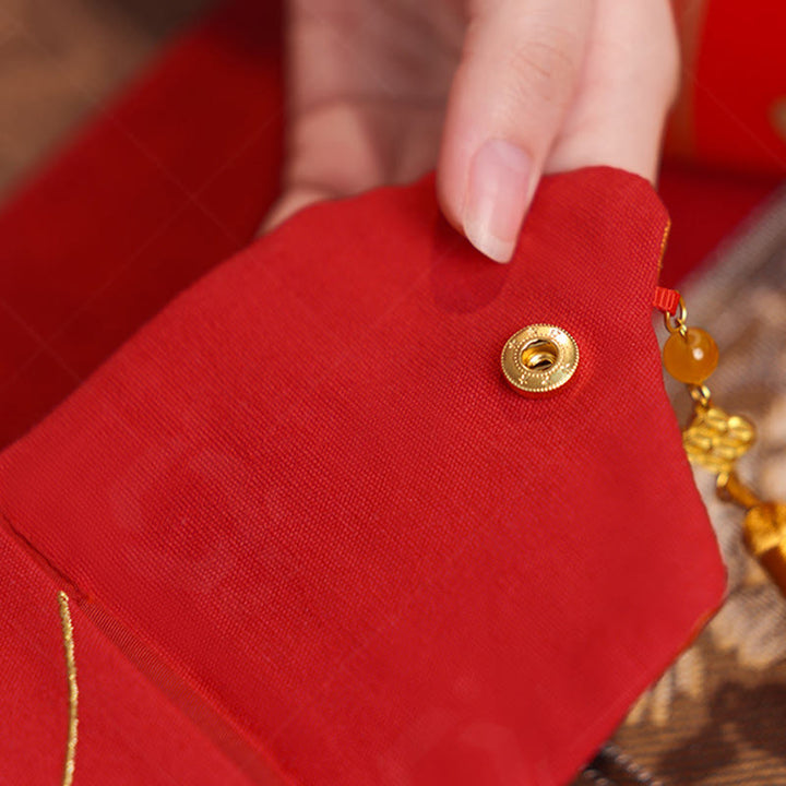 Buddha Stones刺繍入り 午年 2026年 新年 タッセル 中国製 赤い封筒 - image 4
