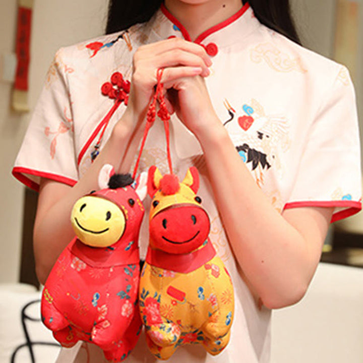 馬年用Buddha Stones赤紐中国結び 吊り下げ飾り - image 16