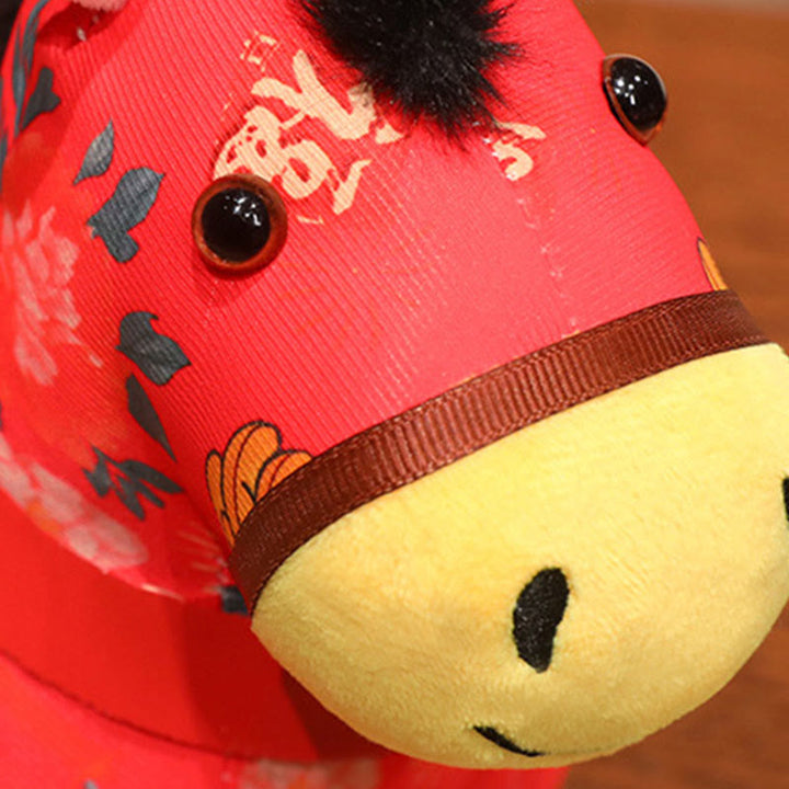 馬年用Buddha Stones赤紐中国結び 吊り下げ飾り - image 9