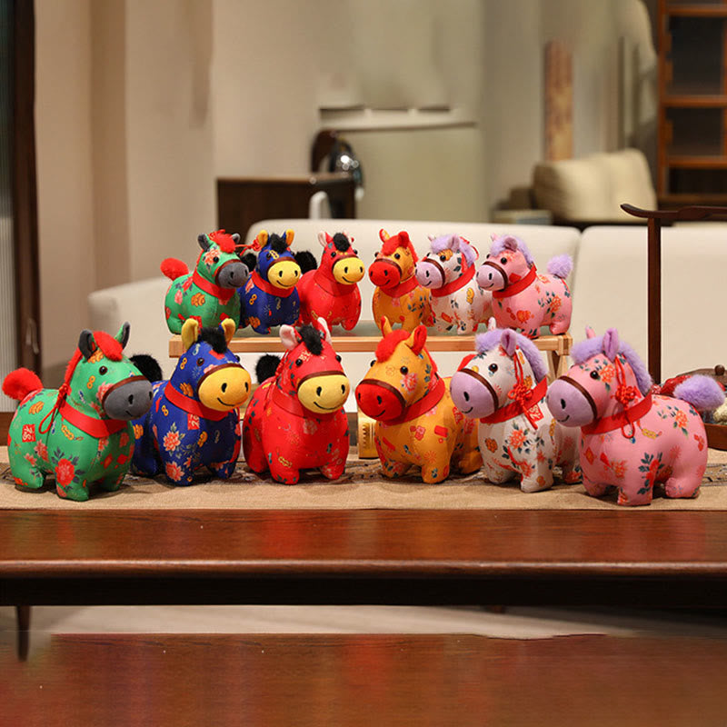 馬年用Buddha Stones赤紐中国結び 吊り下げ飾り - image 15