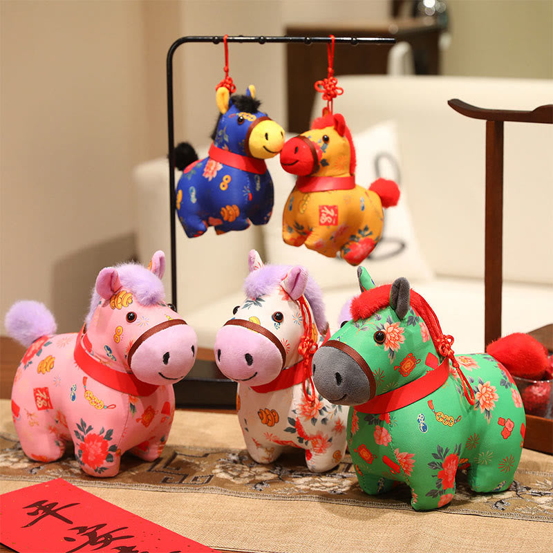 馬年用Buddha Stones赤紐中国結び 吊り下げ飾り - image 21