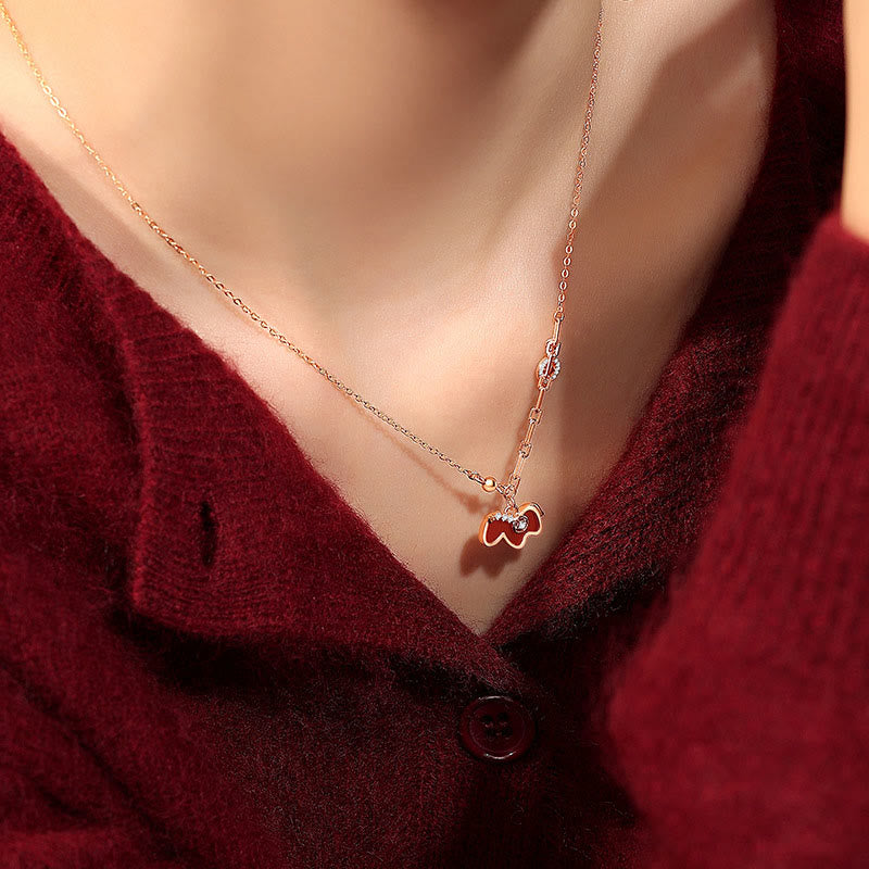 Buddha Stones馬年 レッドアゲート 925スターリングシルバー 自信のネックレスペンダント - image 4