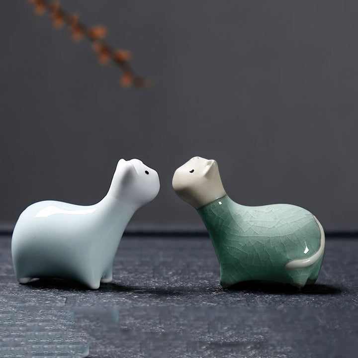 Buddha Stones十二支 陶器 ティーペット ホームデコレーション - image 36