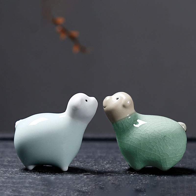 Buddha Stones十二支 陶器 ティーペット ホームデコレーション - image 44