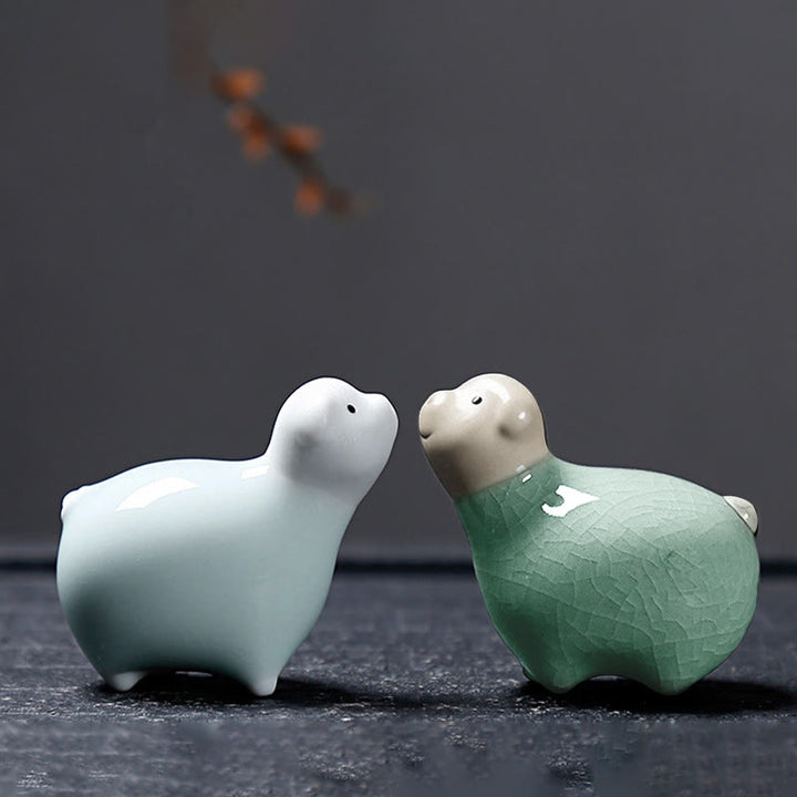 Buddha Stones十二支 陶器 ティーペット ホームデコレーション - image 44