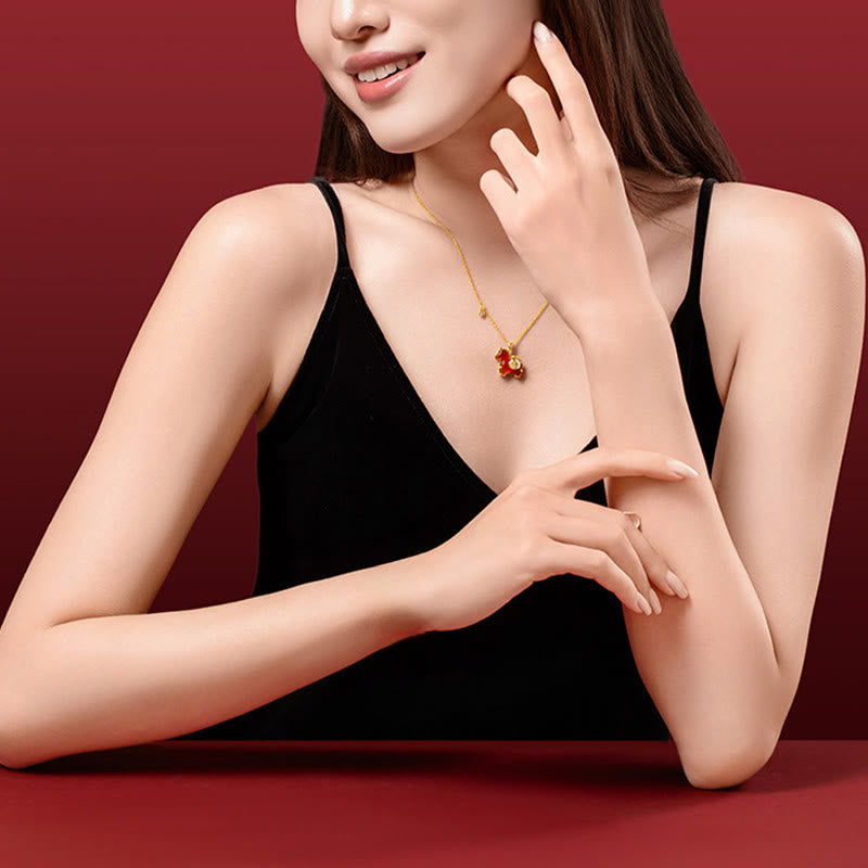 Buddha Stones馬年 赤瑪瑙 自信のネックレスペンダント - image 6