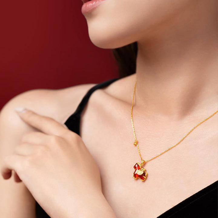 Buddha Stones馬年 赤瑪瑙 自信のネックレスペンダント - image 3