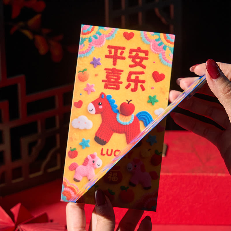 Buddha Stones午年 2026 新年 幸運 6個 刺繍 中国製 赤封筒 - image 5