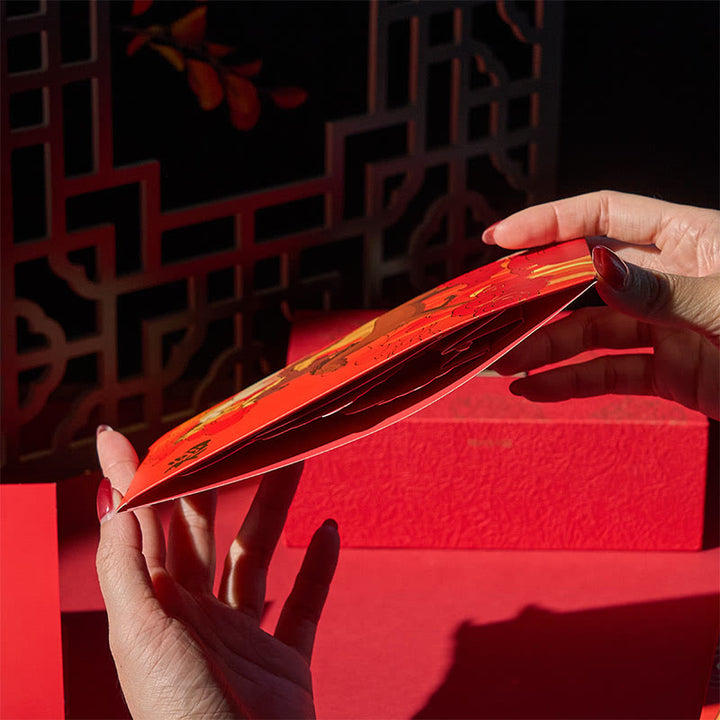 Buddha Stones午年 2026 新年 福文字 6個入り 中国製 赤封筒 - image 3
