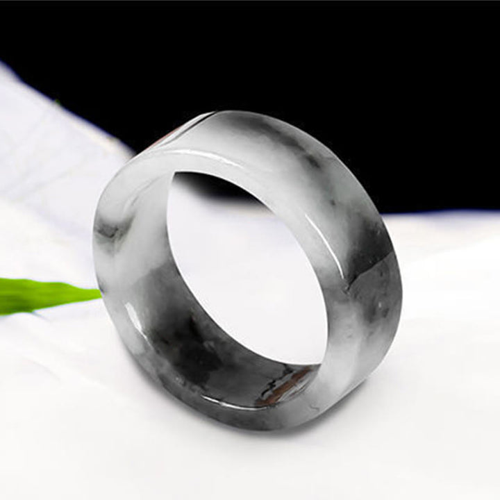 Buddha Stones 翡翠の豊かさの幸運の指輪 - image 7