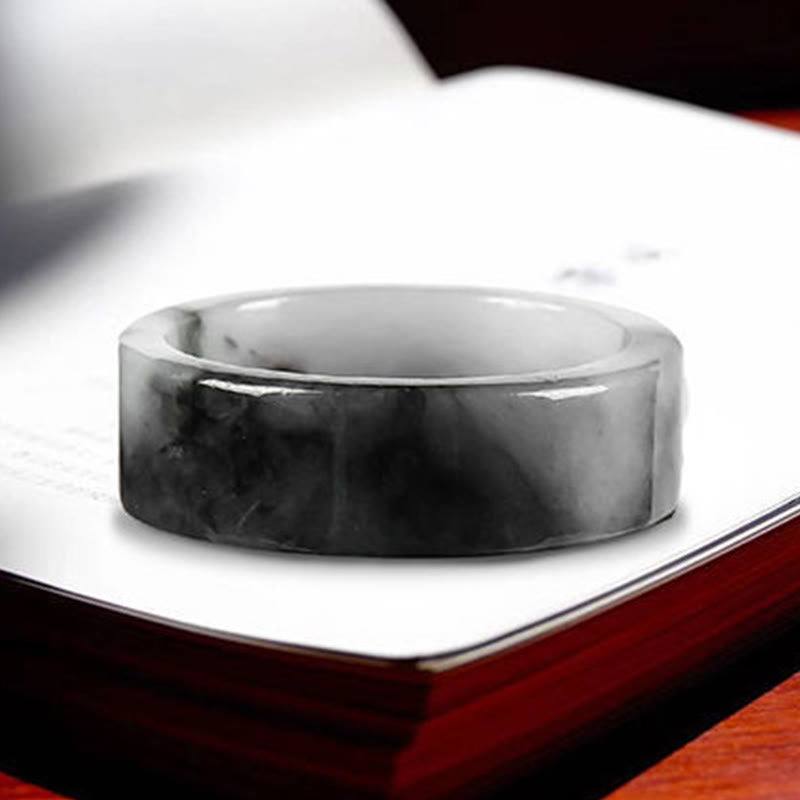 Buddha Stones 翡翠の豊かさの幸運の指輪 - image 4