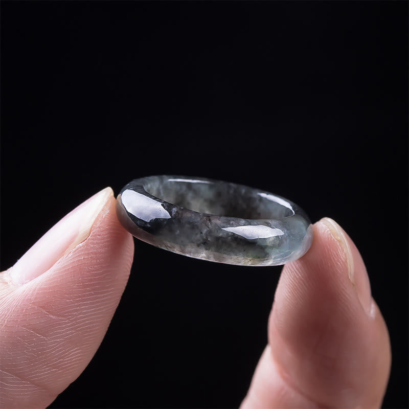 Buddha Stones 翡翠の豊かさと幸運の豊かさの指輪 - image 3