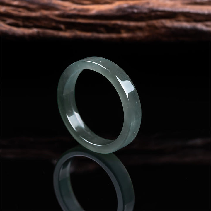 Buddha Stones 翡翠の豊かさと豊かさリング。複数のサイズをご用意しております。 - image 3