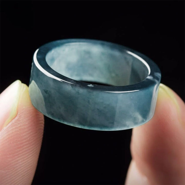Buddha Stones 翡翠の幸運と豊穣の豊かさの指輪 - image 3