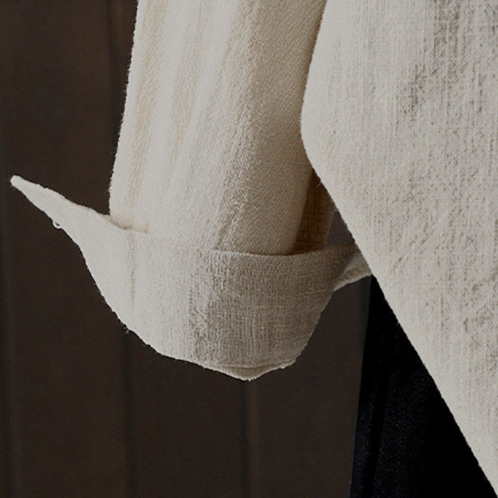 Buddha Stones 秋冬 無地 クルーネック カラフル ボタンダウンデザイン レディース コットン 長袖シャツ - image 13