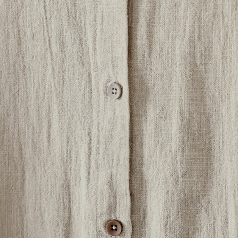 Buddha Stones 秋冬 無地 クルーネック カラフル ボタンダウンデザイン レディース コットン 長袖シャツ - image 11