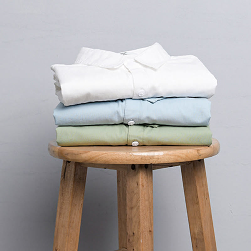 Buddha Stones 夏用ボタンダウンシャツ 装飾ポケット2つ付き メンズ 半袖 コットンシャツ - image 16