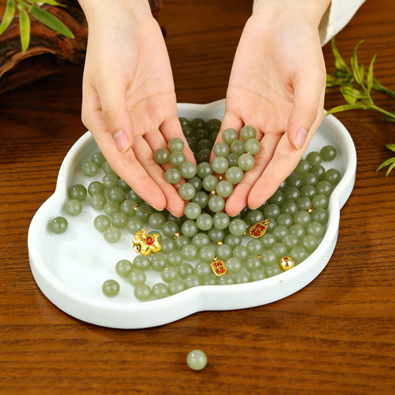 Buddha Stones 午年 和田翡翠 豊穣のブレスレット - image 11