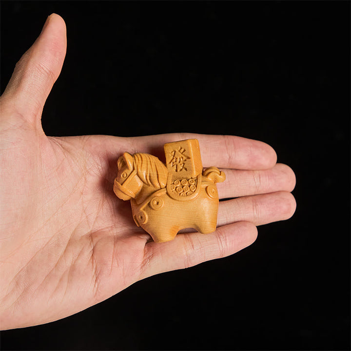 Buddha Stones午年 金持ちになる 緑白檀小葉紫檀菩提樹 動物 ポジティブな装飾 - image 13