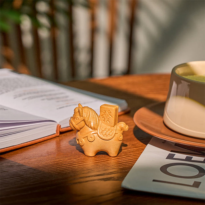 Buddha Stones午年 金持ちになる 緑白檀小葉紫檀菩提樹 動物 ポジティブな装飾 - image 11