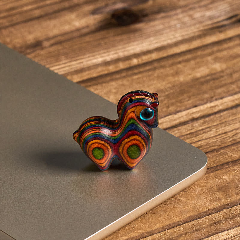 午年Buddha Stones彫刻唐馬レインボーユーカリ創造性デスク装飾 - image 2