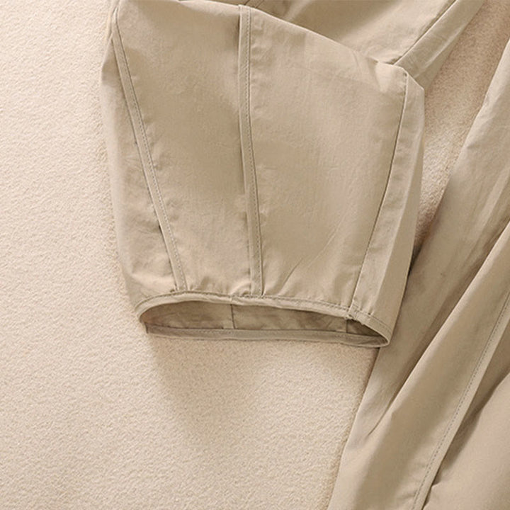 Buddha Stones 夏用シンプル無地ハイウエストプリーツレディースハーレムパンツ（ポケット付き） - image 19