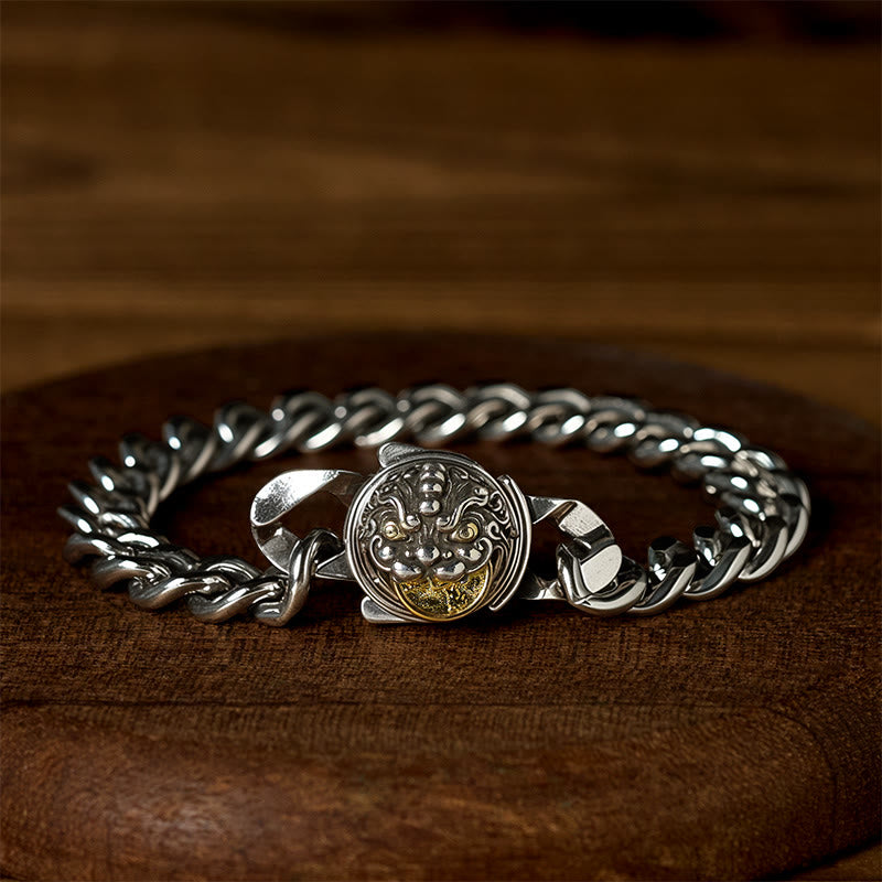 Buddha Stones銅貔貅富幸運ブレスレット - 銅製貔貅（手首周り：21～22cm） - image 0