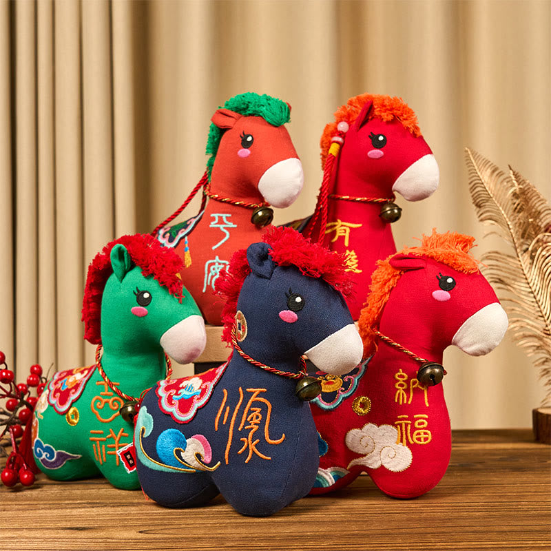 Buddha Stones午年 銅製赤紐福文字 刺繍豊かさ家の装飾 - image 34