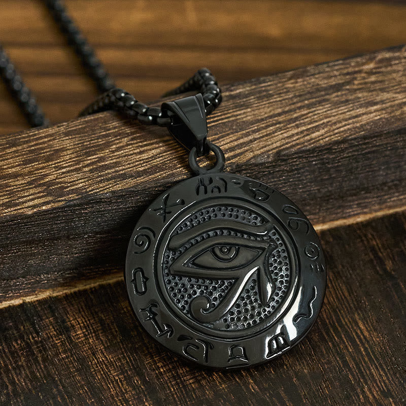 Buddha Stonesチタンスチール イービルアイ バランス ネックレス ペンダント - ブラックチタンスチールイーヴィルアイ - image 12