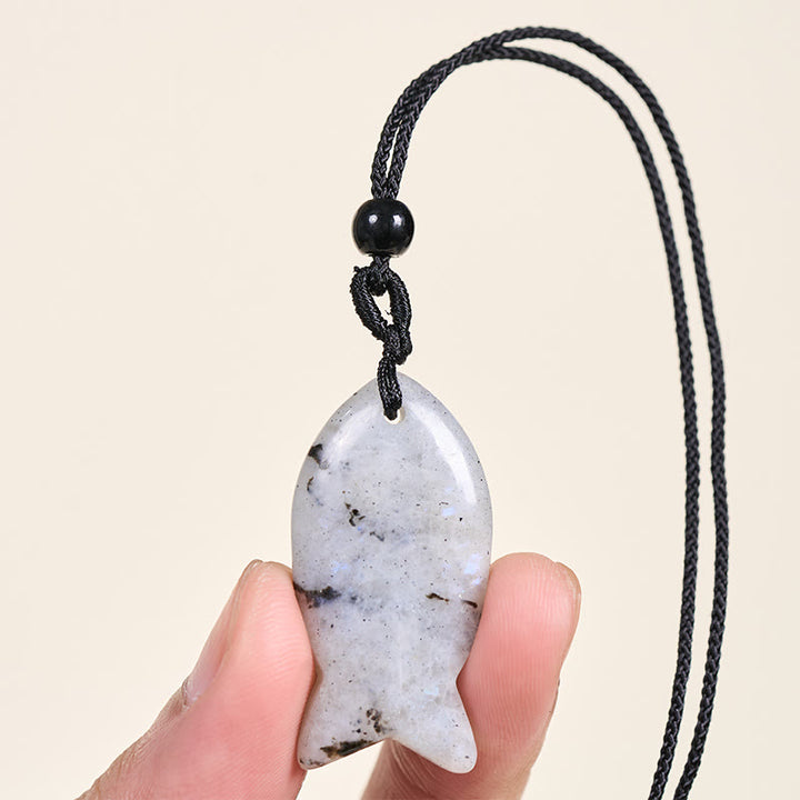 Buddha Stones鯉クリスタル インド瑪瑙 アメジスト トパーズ レッドジャスパー成就温もり ネックレス ペンダント - image 23