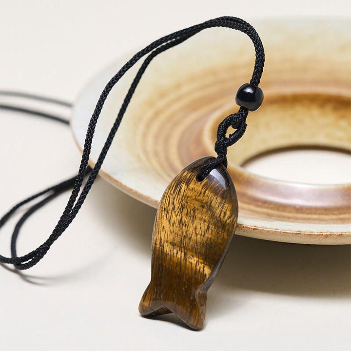 Buddha Stones鯉クリスタル インド瑪瑙 アメジスト トパーズ レッドジャスパー成就温もり ネックレス ペンダント - image 32