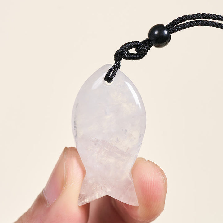 Buddha Stones鯉クリスタル インド瑪瑙 アメジスト トパーズ レッドジャスパー成就温もり ネックレス ペンダント - image 48