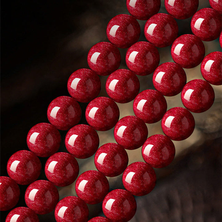 Buddha Stones 午年の辰砂の良縁祈願ブレスレット - image 15