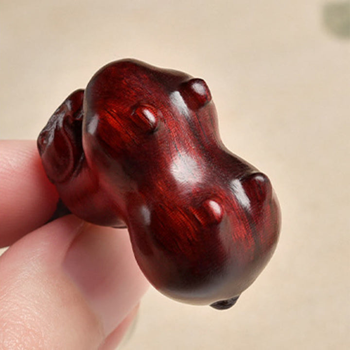 Buddha Stones 午年小葉紫檀キーホルダー - image 3