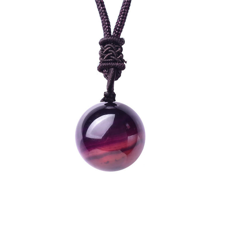 Buddha Stones アメジスト、イエローアゲート、各種アゲート、ピンククリスタル、ラズライト、ラピスラズリ、バランスネックレス、ペンダント - アメジスト - image 0