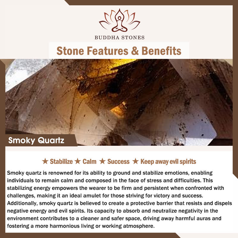 Buddha Stones ホワイトクリスタル ピンククリスタル タイガーアイ スモーキークォーツ プロテクションネックレスペンダント - image 36