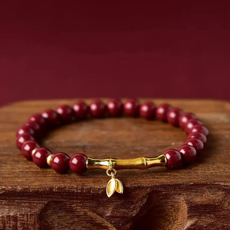 Buddha Stones竹製 辰砂 925スターリングシルバー コンセントレーションブレスレット - 辰砂（手首周り：14～15cm） - image 9