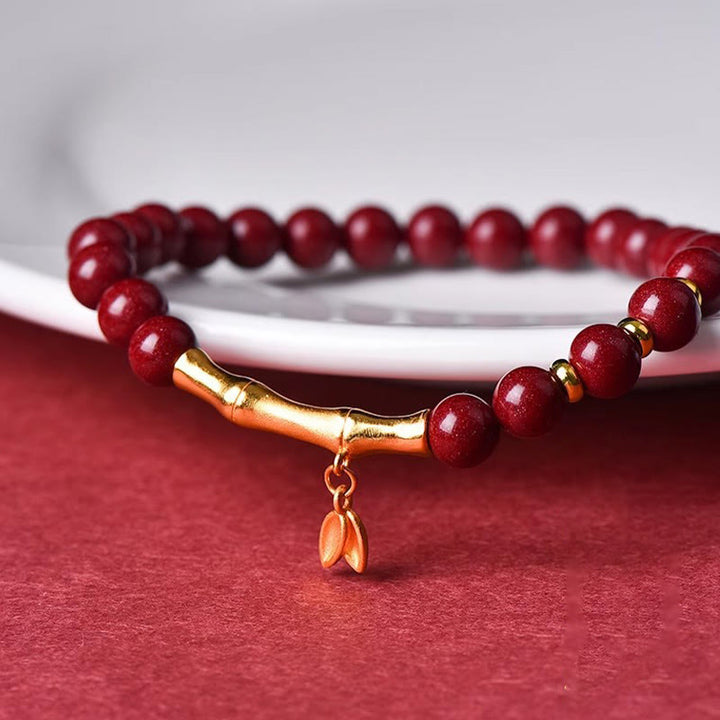 Buddha Stones竹製 辰砂 925スターリングシルバー コンセントレーションブレスレット - image 13