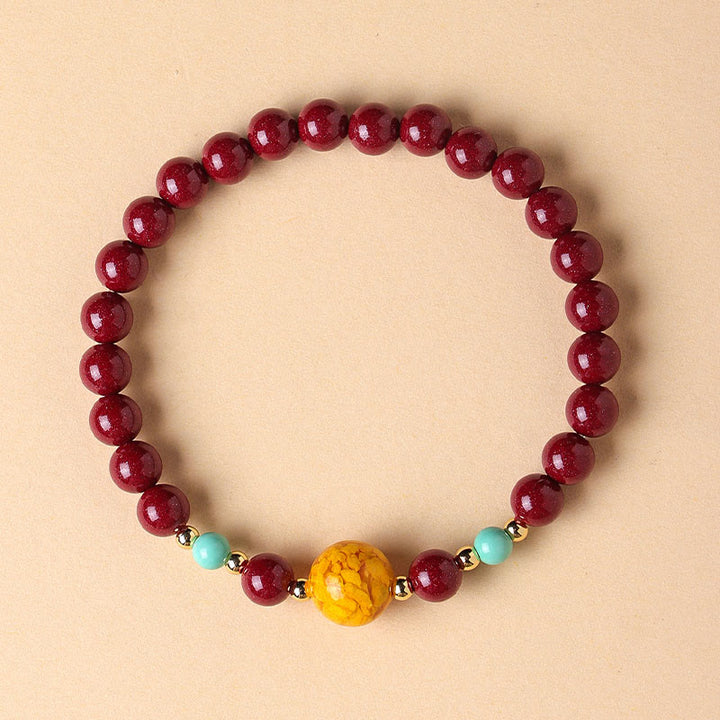 Buddha Stones 辰砂の悪霊除けブレスレット - image 3