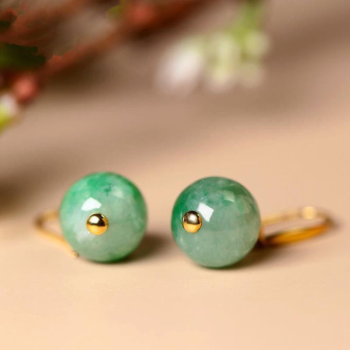 Buddha Stones 925スターリングシルバー グリーンカルセドニー 強さと勇気のイヤリング - image 9