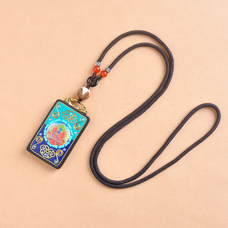 Buddha Stones薬師如来黒檀ネックレス ペンダント - image 1