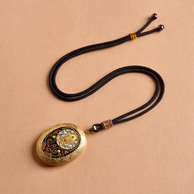 Buddha Stones 銅観音観音ザキラム富ペンダント ネックレス - 如来ロープ（ネックレスの長さ：72cm） - image 1
