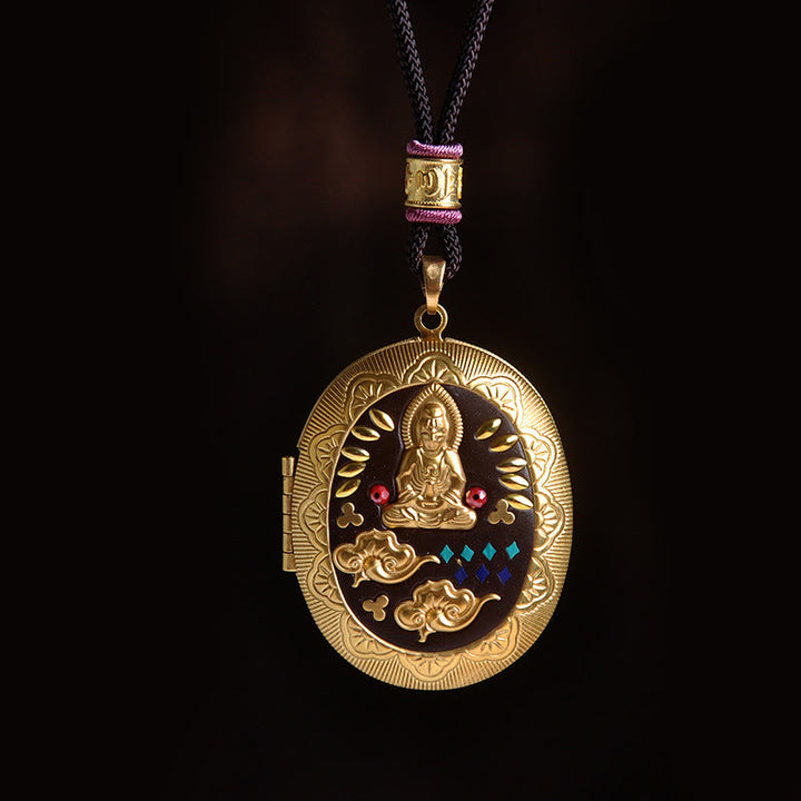 Buddha Stones 銅観音観音ザキラム富ペンダント ネックレス - 観音菩薩ロープ（ネックレスの長さ：72cm） - image 24