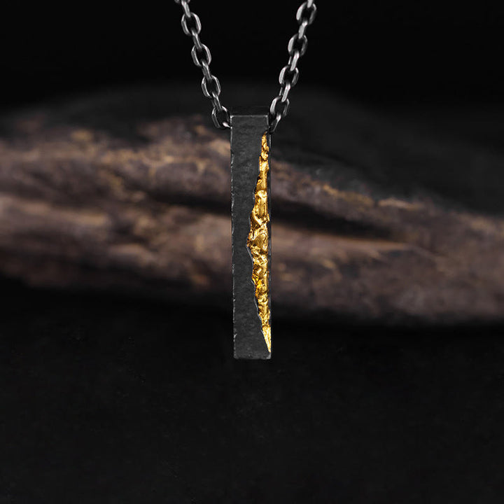 Buddha Stones 999スターリングシルバー999ゴールドオーム・マニ・パドメ・フムウィズダムネックレスペンダント - image 3