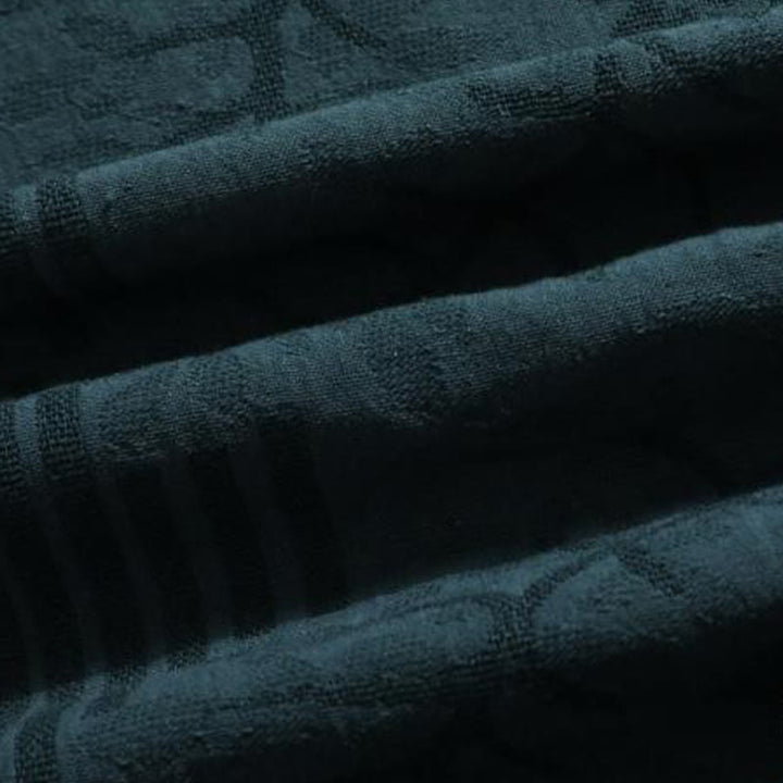 Buddha Stones 夏用花柄フロッグボタン半袖コットンメンズシャツ - image 2